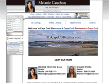 Tablet Screenshot of melaniecauchon.com